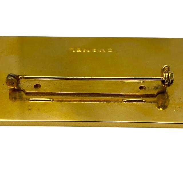 シャネル ヴィンテージ ブローチ ロゴプレート　ゴールドカラー シャネル CHANEL タグ ロゴ プレート ブローチ ゴールド WS3605 – NUIR