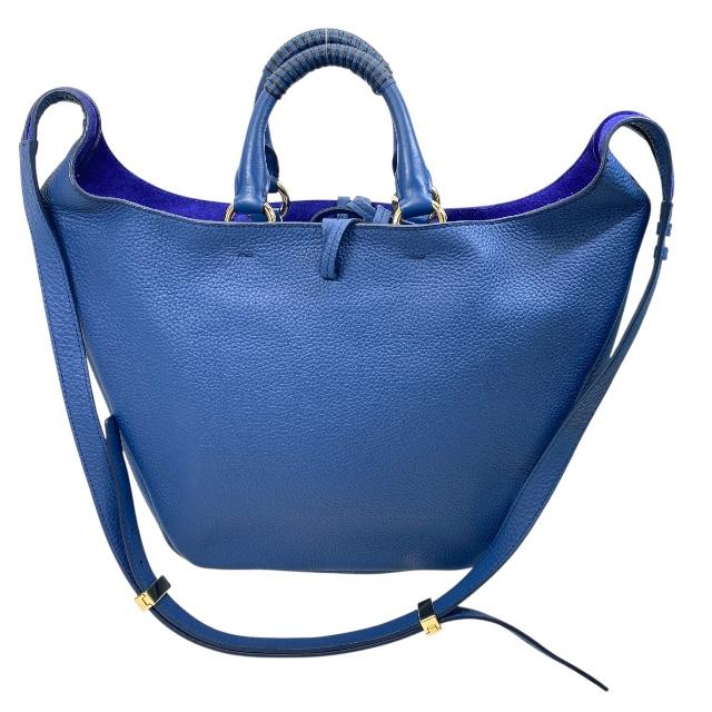 Chloé ネイビー レザーバッグ　新品未使用 Chloe（クロエ） CHC23SS253J2947 2way ハンドバッグ ショルダーバッグ