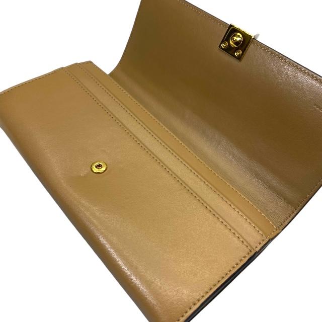 FENDI ブラウンレザー 長財布 brandsquare_0525-1850-17000714930