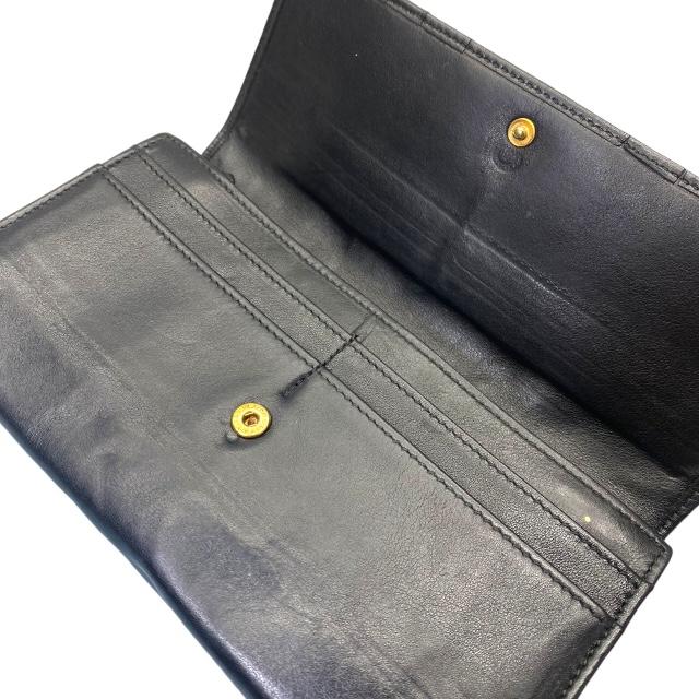 極美品✨ ブルガリ ロゴ 二つ折り 長財布 レザー ブラック 名入れ】 ブルガリ 財布 メンズ 長財布 ブランド 二つ折り