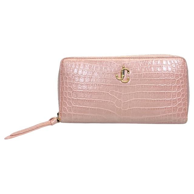 JIMMY CHOO ジミーチュウ　ラウンドファスナー　長財布　クロコダイル型押 楽天市場】Jimmy Choo ジミーチュウ ラウンドファスナー長財布