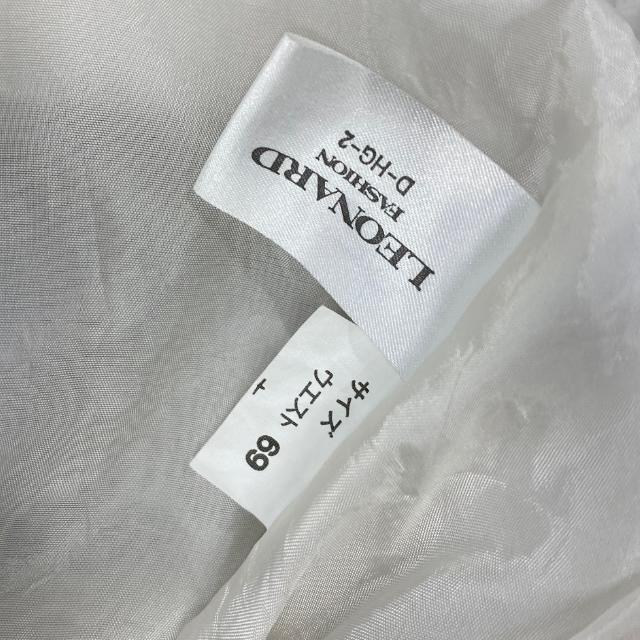 LEONARD レオナール 0362100 膝丈 グラフィック スカート コットン  