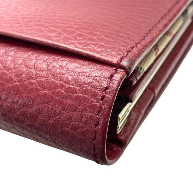 BURBERRY（バーバリー） ノバチェック がま口 長財布 財布 二つ折り