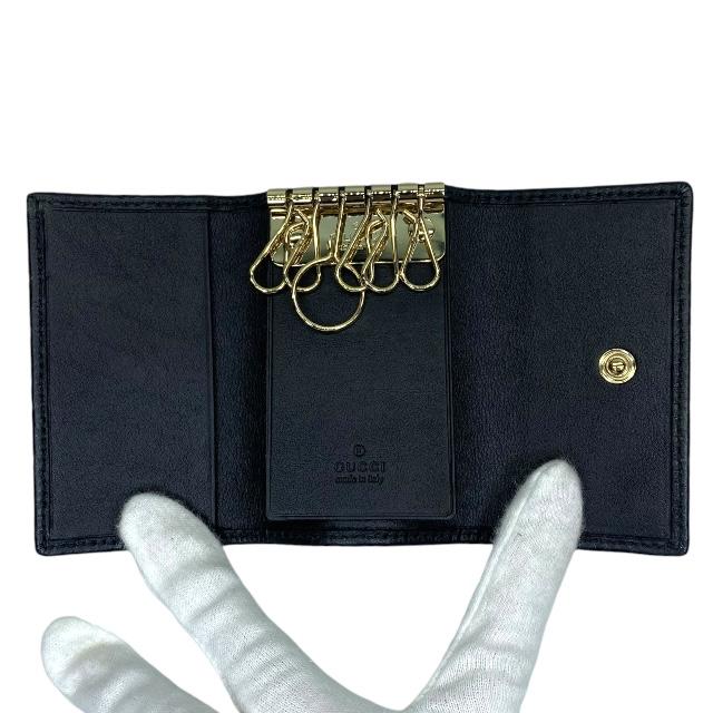GUCCI グッチ 138093 グッチシマ 6連 キーケース 小物 レザー