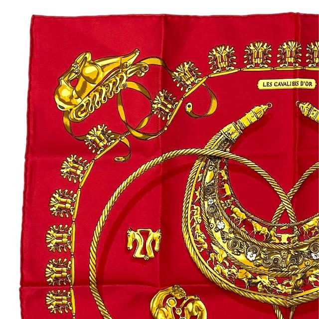 HERMES エルメス カレ40 ハンカチ スカーフ プチカレ LES
