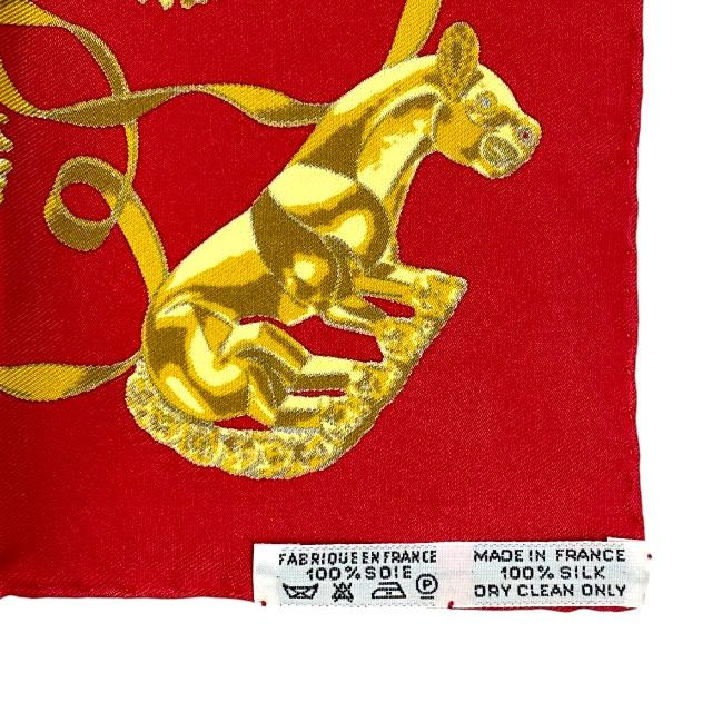 HERMES エルメス カレ40 ハンカチ スカーフ プチカレ LES