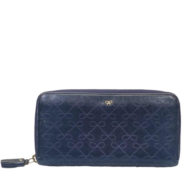 ANYA HINDMARCH アニヤハインドマーチ 財布 長財布 リボン柄 ANYA HINDMARCH アニヤハインドマーチ 財布 長財布 リボン柄