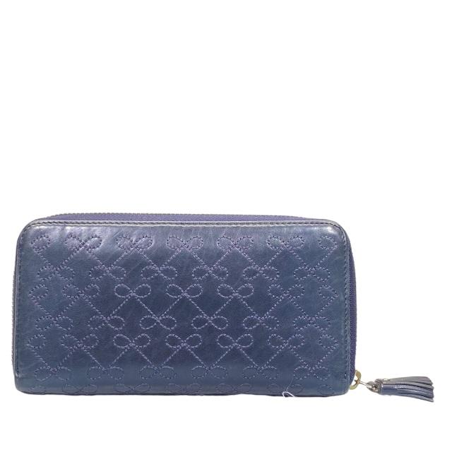 ANYA HINDMARCH アニヤハインドマーチ 財布 長財布 リボン柄 ANYA HINDMARCH アニヤハインドマーチ 財布 長財布 リボン柄
