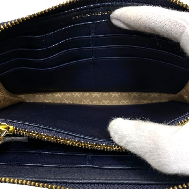 ANYA HINDMARCH アニヤハインドマーチ 財布 長財布 リボン柄 ANYA HINDMARCH アニヤハインドマーチ 財布 長財布 リボン柄