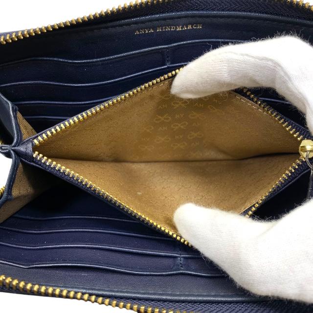 ANYA HINDMARCH アニヤハインドマーチ 財布 長財布 リボン柄 ANYA HINDMARCH アニヤハインドマーチ 財布 長財布 リボン柄