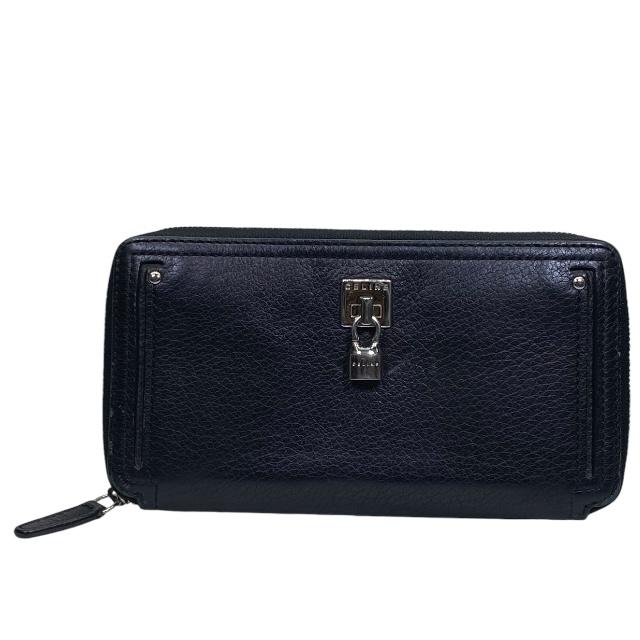 セリーヌ　CELINE 長財布 CELINE セリーヌ ラウンドファスナー長財布 レザー グレー