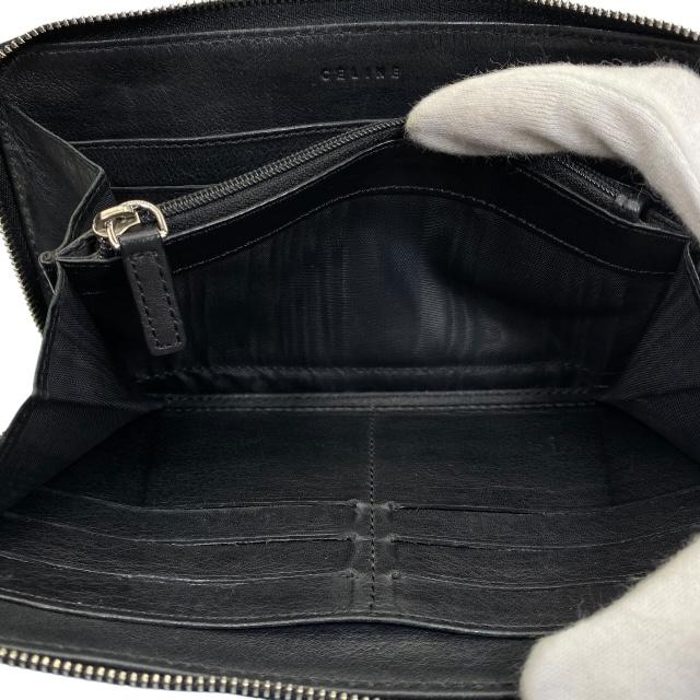 【新品未使用タグ付き】CELINE セリーヌ　黒　長財布　ロングウォレット CELINE（セリーヌ） 財布 長財布 ロングウォレット ラウンドファスナー
