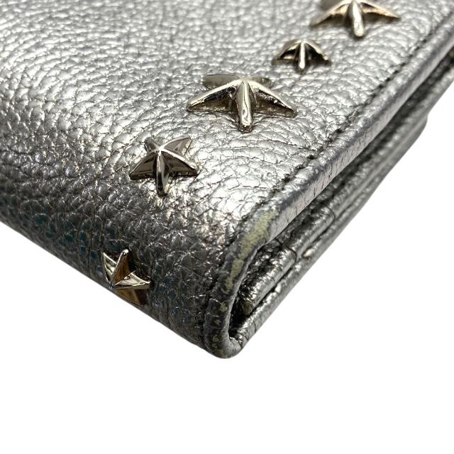 未使用品　jimmy choo ジミーチュウ　長財布　スエード　シルバーグレー JIMMY CHOO（ジミーチュウ） NINO 長財布 財布 ロングウォレット