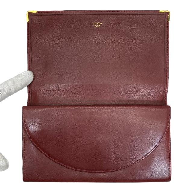 美品⭐︎Cartier 長財布　二つ折り財布 マストライン 保管箱有り Cartier カルティエ マストライン 財布 長財布 二つ折り財布