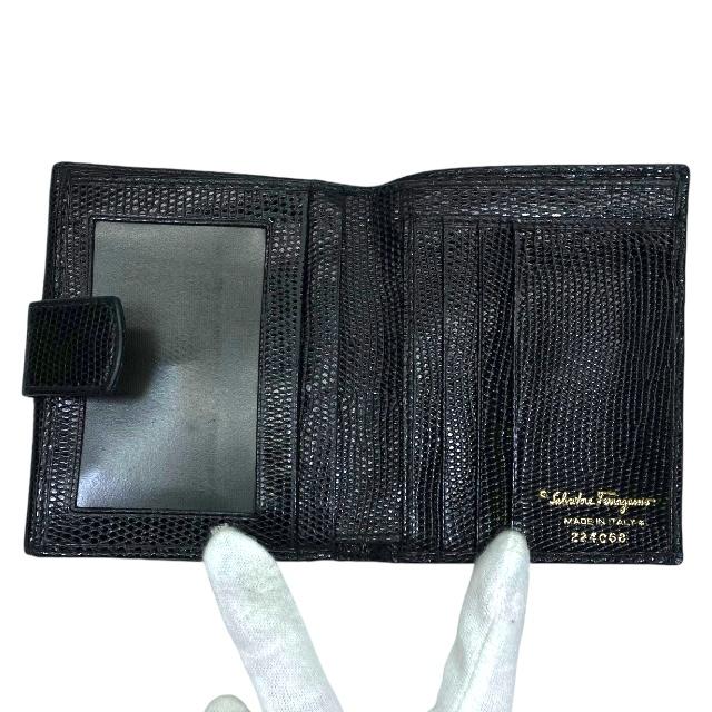 【極美品】Ferragamo レザー 二つ折り財布 ヴァラリボン 黒 コンパクト 楽天市場】フェラガモ 2つ折り財布 FERRAGAMO ヴァラ・リボン