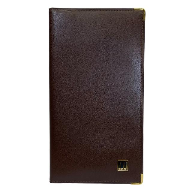 dunhill ブラウンレザー 長財布 dunhill Dunhill ダンヒル 財布 長財布 二つ折り財布 折り財布