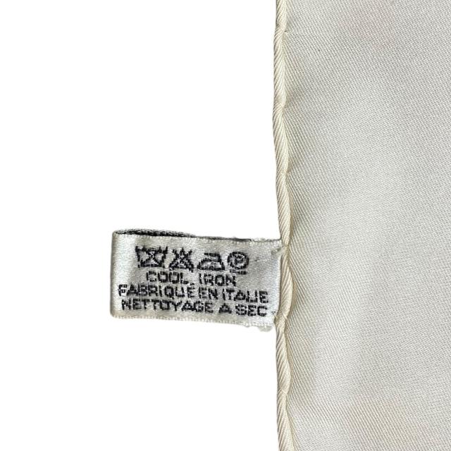 シャネル　CHANEL ストール　アクセサリー　大判 シャネル CHANEL 大判ストール グレー×ブルー×ベージュ カシミア
