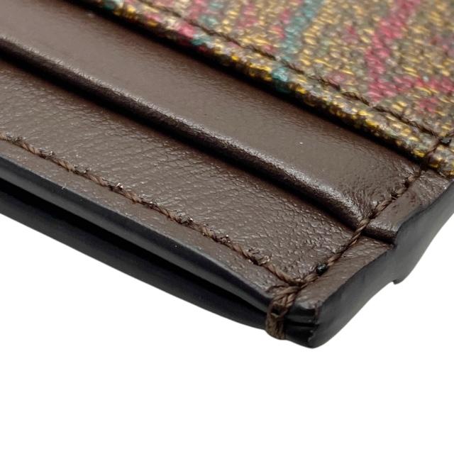 未使用品 エトロ MP2E0001-AA012 カードケース パスケース 名刺入れ ペガサス 刺繍 ペイズリー タグ レザー ブラウン ETRO | ETRO | 03