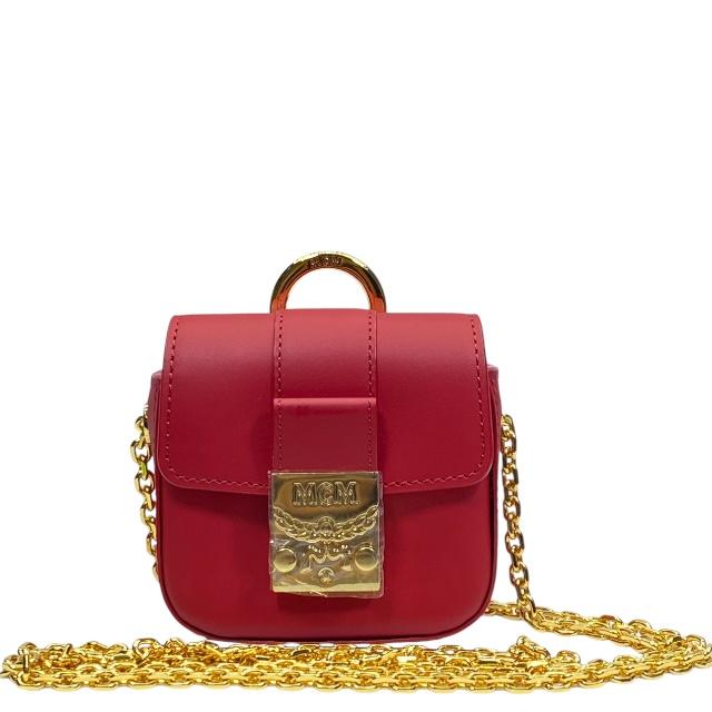 MCM レッド ボディバッグ