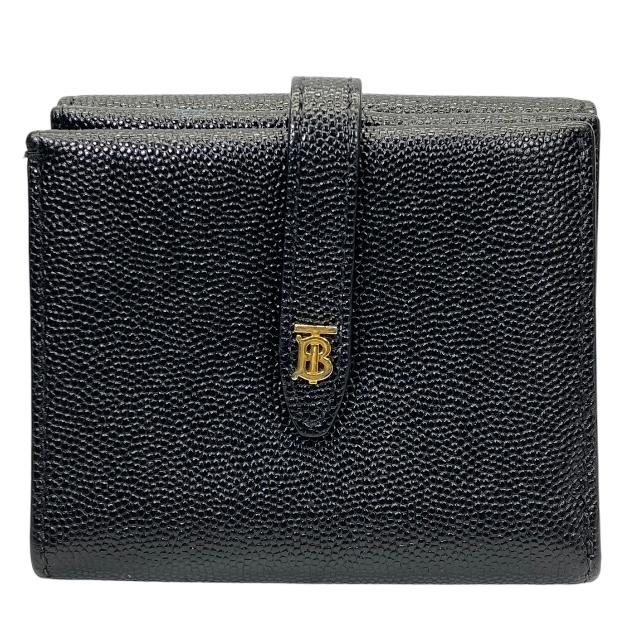 バーバリー 二つ折財布 黒 BURBERRY コンパクトウォレット BURBERRY バーバリー 8014484 CC BILL COIN LONDON CHECK 二