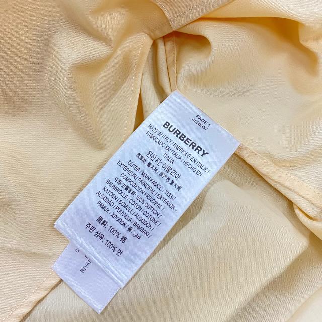 未使用】BURBERRY バーバリー 4558057 トップス 長袖 プリーツ シャツ 