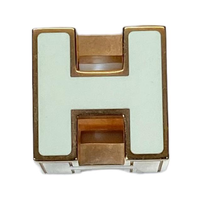 HERMES エルメス カージュドアッシュ ペンダントトップ Hロゴ ゴールド