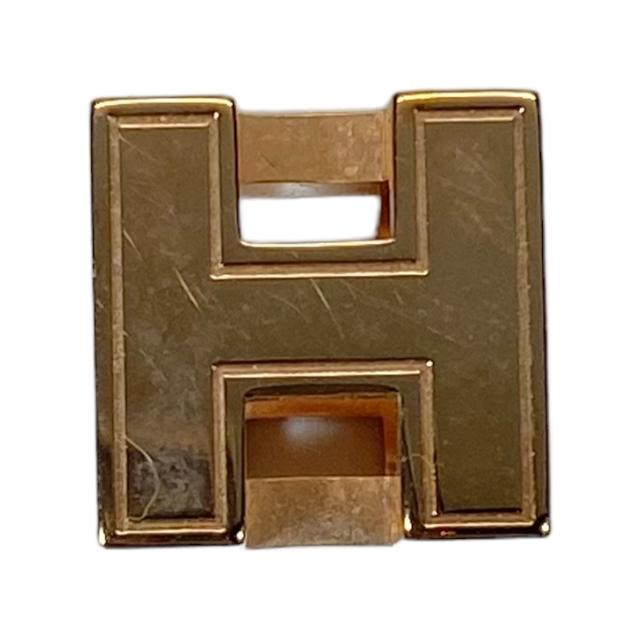 HERMES エルメス カージュドアッシュ ペンダントトップ Hロゴ ゴールド