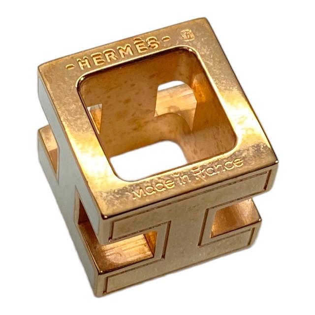 HERMES エルメス カージュドアッシュ ペンダントトップ Hロゴ ゴールド