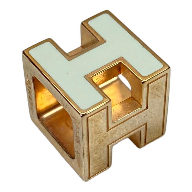 HERMES エルメス カージュドアッシュ ペンダントトップ Hロゴ ゴールド