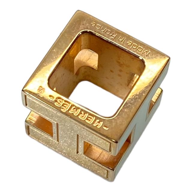 HERMES エルメス カージュドアッシュ ペンダントトップ Hロゴ ゴールド