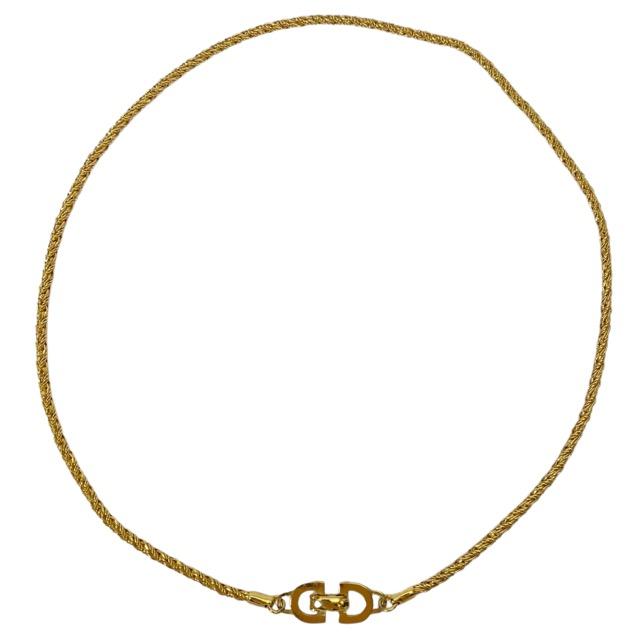Christian Dior ディオール ブレスレット シンプル ロープ チェーン 