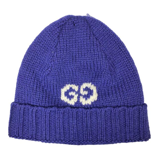 グッチ ニット帽 ネイビー Sサイズ