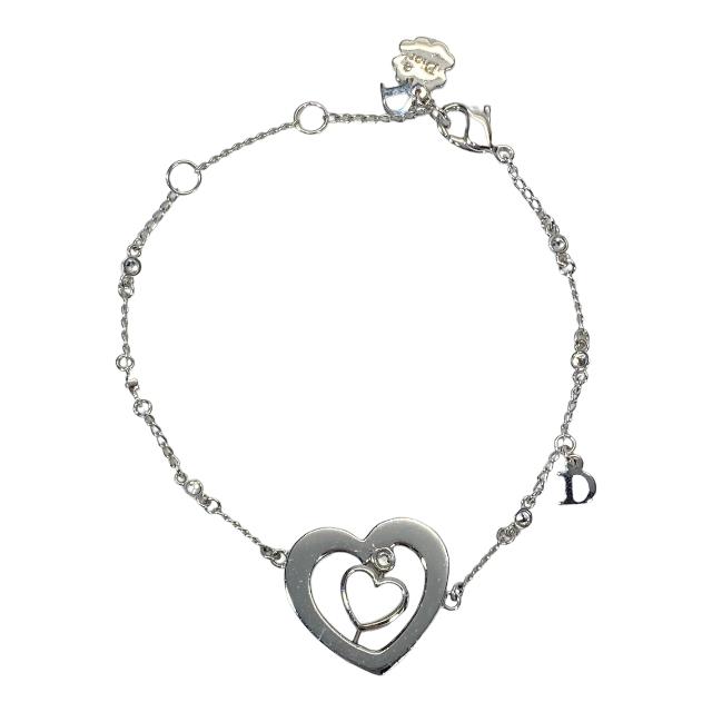Christian Dior クリスチャンディオール ブレスレット ダブル ハート