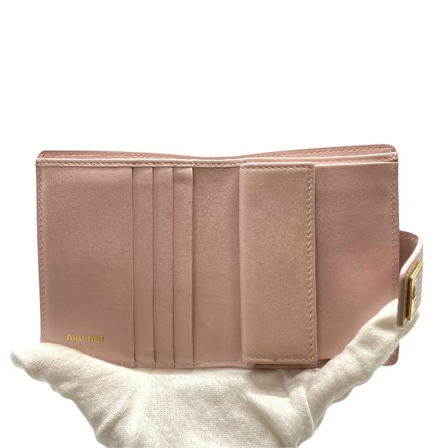 miumiu 二つ折り財布 miu miu（ミュウミュウ） 42385 財布 二つ折り財布 折財布 コンパクト