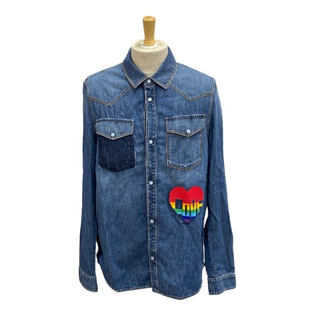VALENTINO ヴァレンティノ デニム ジャケット Gジャン ハート LOVE