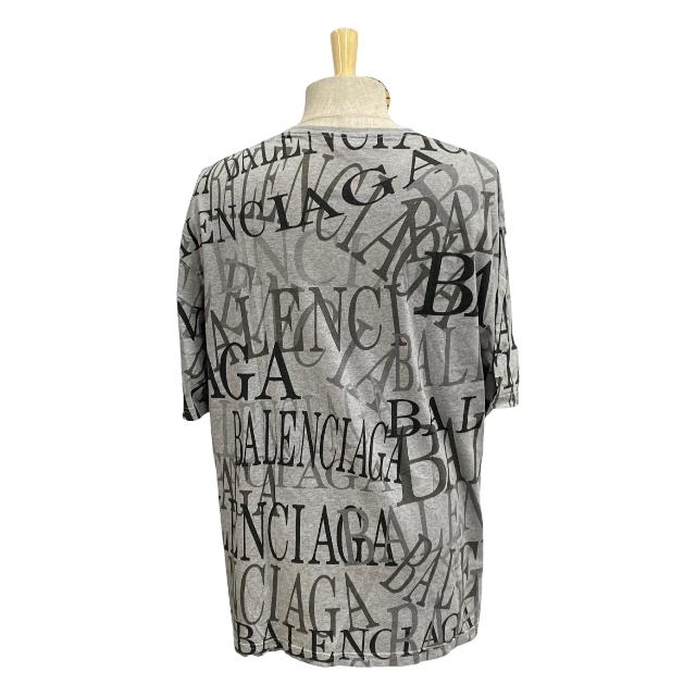 BALENCIAGA バレンシアガ 578139 Tシャツ 半袖 トップス ロゴ 総柄  