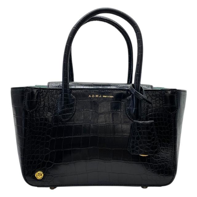 ADMJ ブラック/ミント ハンドバッグ ADMJ ブラック/ミント ハンドバッグ A.D.M.J.公式オンラインストア
