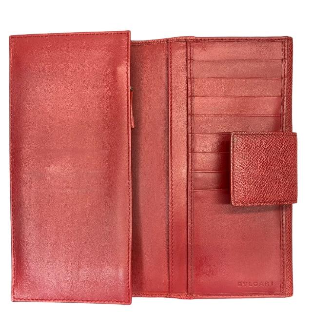 美品 BVLGARI ブルガリ レザー 二つ折り 長財布 名入れ】 ブルガリ 財布 メンズ 長財布 ブランド 二つ折り