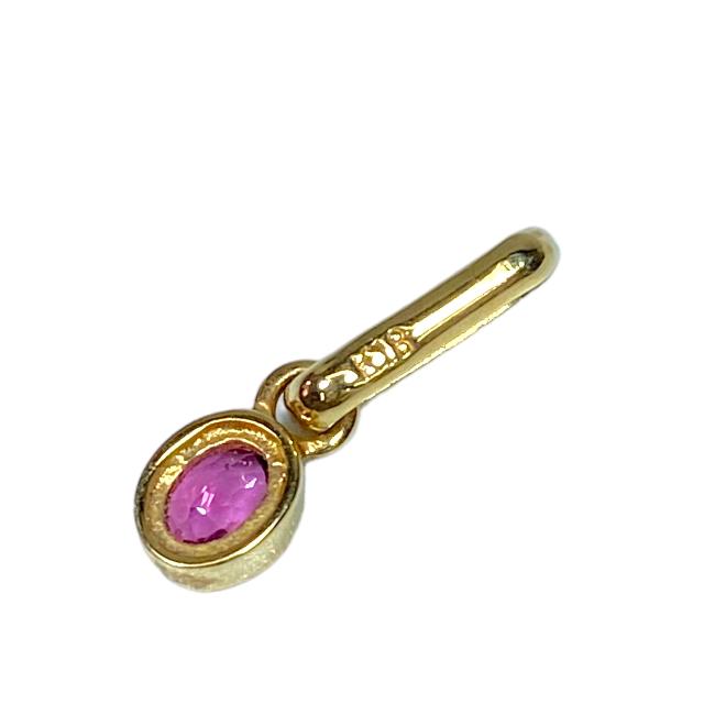 TRUSSARDI トラサルディ チャーム トップ アクセサリー ルビー