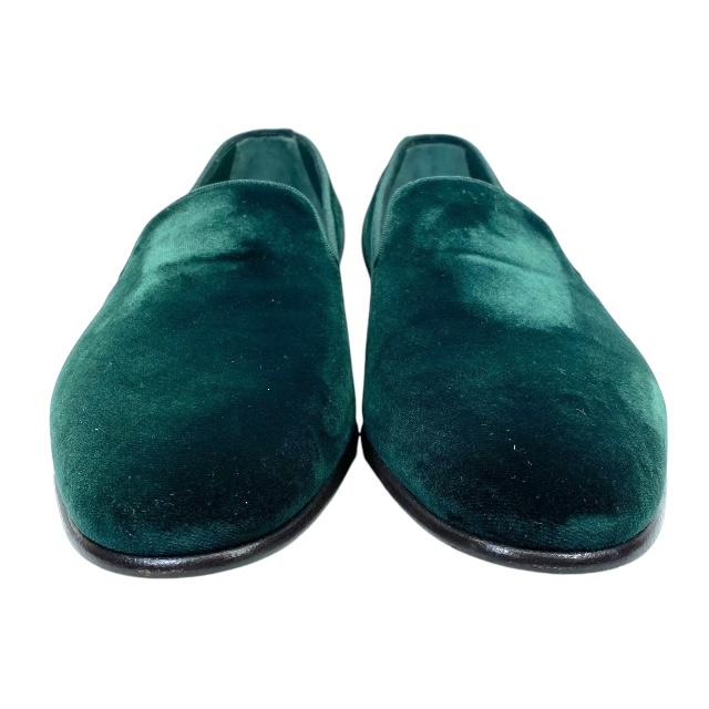 MANOLO BLAHNIK グリーン フラットシューズ フラットシューズ（シューズ）｜MANOLO BLAHNIK（マノロ