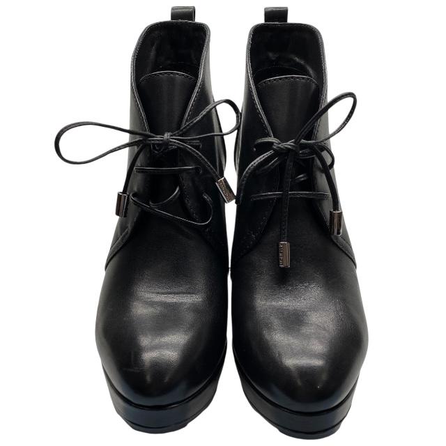 MONCLER ブラック ブーティ MONCLER モンクレール ブーティ ブーツ ハイヒール レースアップ