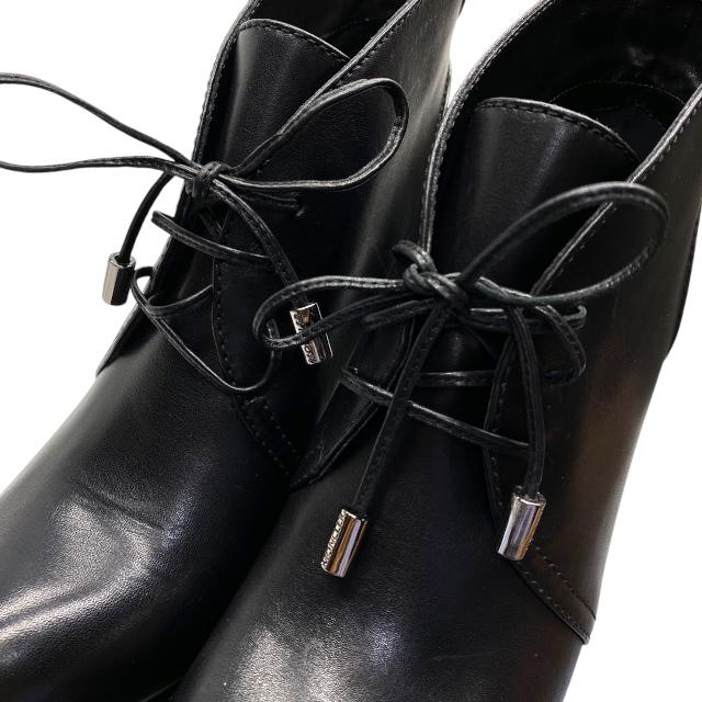 MONCLER ブラック ブーティ MONCLER モンクレール ブーティ ブーツ ハイヒール レースアップ