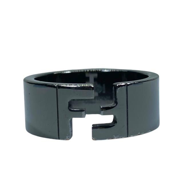 FENDI 黒リング指輪Mサイズ