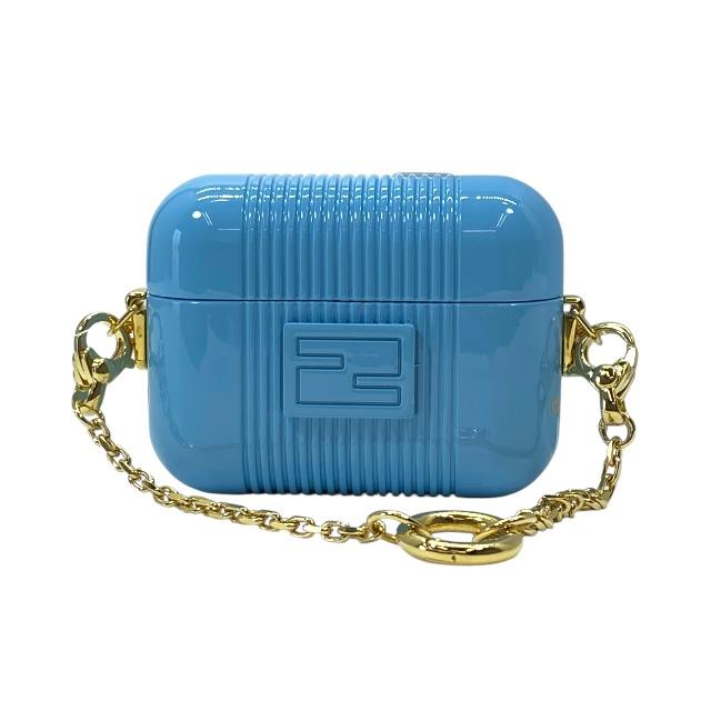極美品【FENDI】AirPodsケース、ストラップセット、FF FENDI（フェンディ） Airpods ケース エアポッズケース イヤホンケース