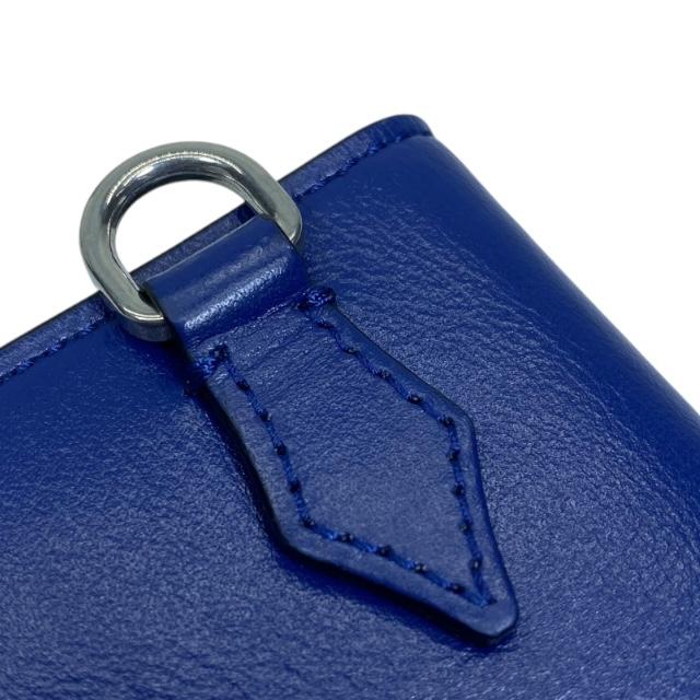 美品 MONTBLANC モンブラン 二つ折り財布 紺 ネイビー 札入れ カード MONTBLANC（筆記具、時計） モンブラン 財布 メンズ二つ折り