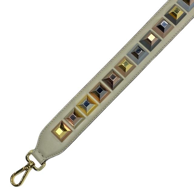 【極美品】FENDI ミニ ストラップユー アクセサリー レザー スタッズ FENDI（フェンディ） ミニ ストラップユー ショルダーストラップ