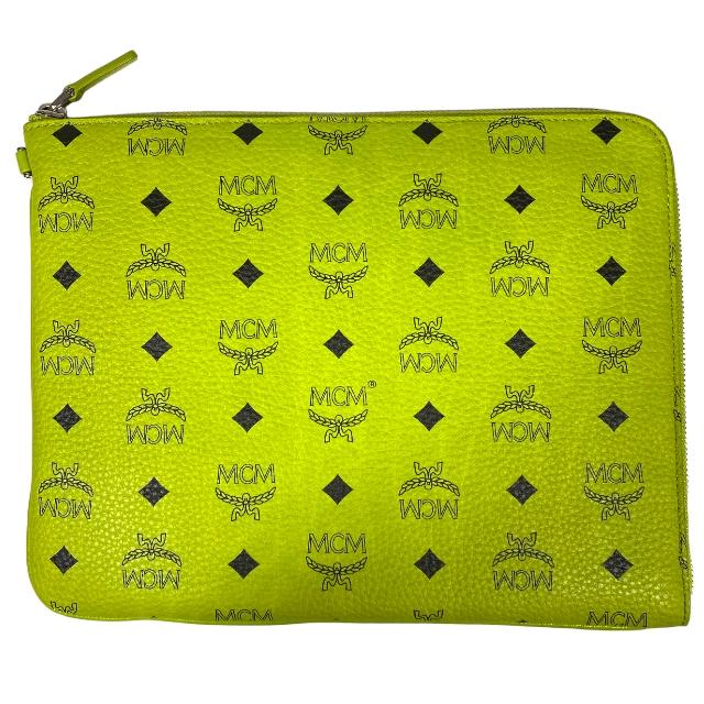 MCM エムシーエム ミニ ロゴ柄 クラッチバッグ セカンドバッグ