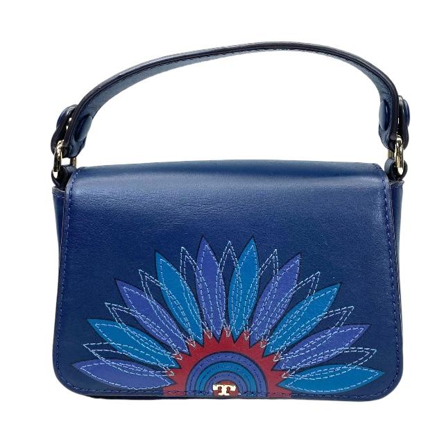 TORY BURCH トリーバーチネイビーハンドバッグ