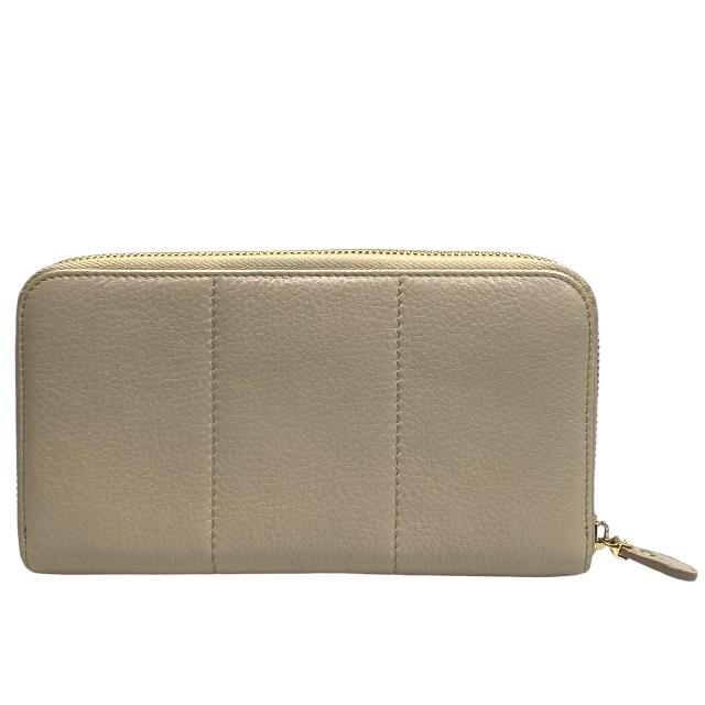 サルヴァトーレフェラガモ　ダブルガンチーニ　サフィアーノ　長財布　ベージュ サルヴァトーレフェラガモ ダブルガンチーニ サフィアーノ 長