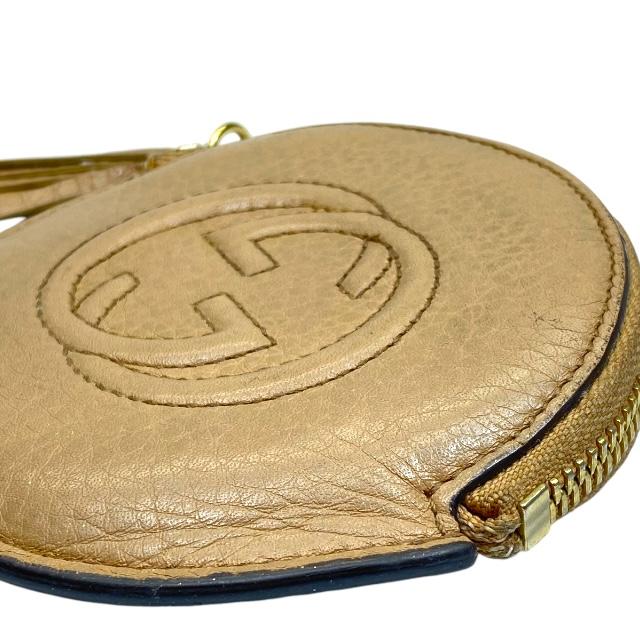 GUCCI ブラウン コインケース　SOHO ソーホー　美品！ GG GUCCI グッチ 337946 ソーホー コインケース 小銭入れ ミニ